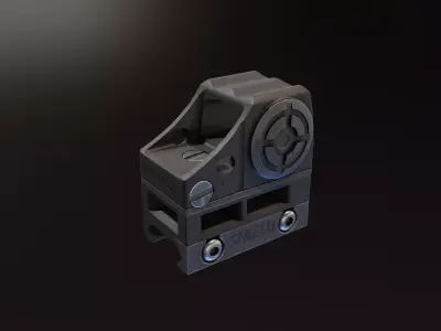 Shield CQS Low-poly 3D model