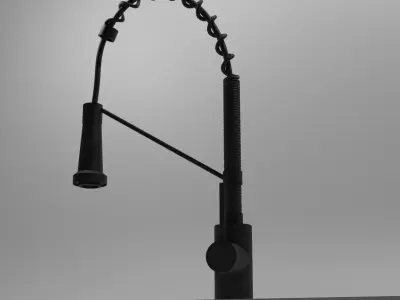 In blender format industrial faucet 3D model