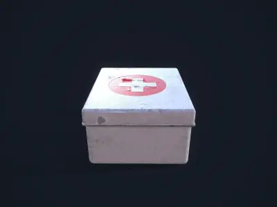 First Aid Kit Low-poly 3D model purchase