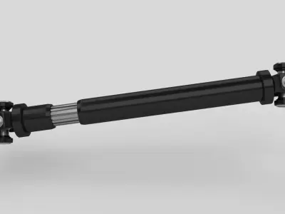 Animated Drive Shaft Low-poly 3D model