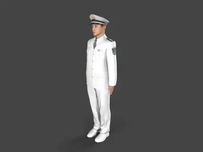 People Liberation Army Low-poly 3D model