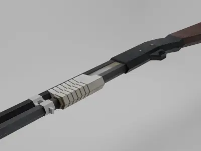 Low poly shotgun Free low-poly 3D model purchase