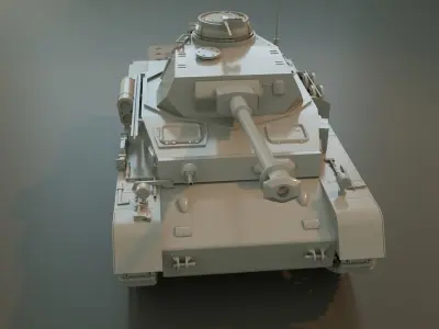 panzerkampfwagen IV Tank 3D Model 3D model