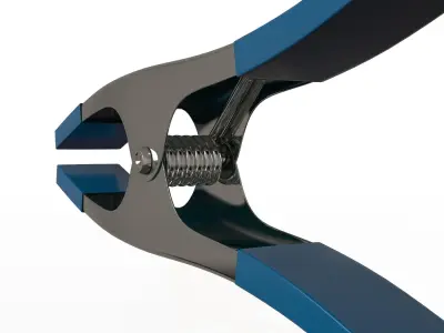 Spring Clamp Low-poly 3D model