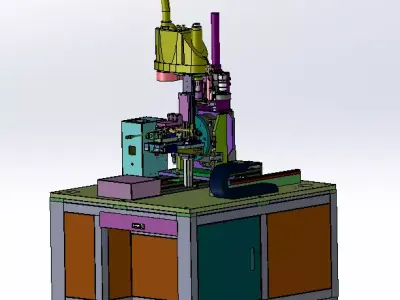 Four-axis CG automatic side screw fastening machine 3D model