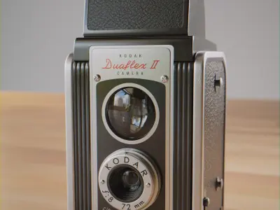 Kodak Duaflex II 1950s Vintage Camera 3D model