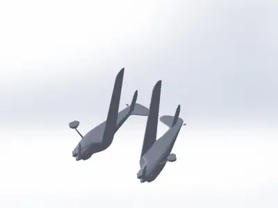 Cessna 195 Replica - Lightliner 3D print model
