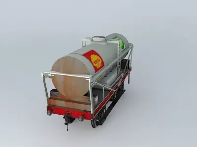 SHELL Tanker No. 5438 Free 3D model