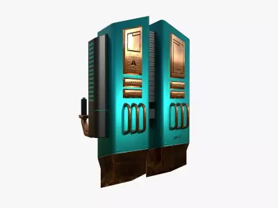 Jetpack F10 Blue Bronze - SciFi Character Design Low-poly 3D model