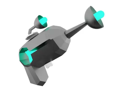 3d Pump SG Blaster low poly icon 3D model