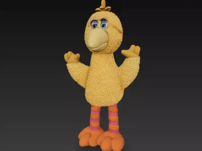 BARRIO SESAMO Big Bird Free 3D print model