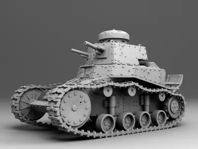 USSR tank T-18 3D print model
