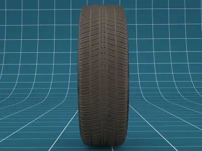 Car tire 06 3D model