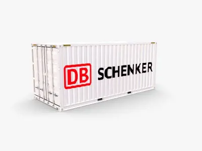 20ft Shipping Container DB Schenker 3D model