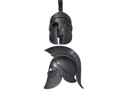 Spartan Helmet - Spartan Helmet stl - Sci Fi helmet 3D print model