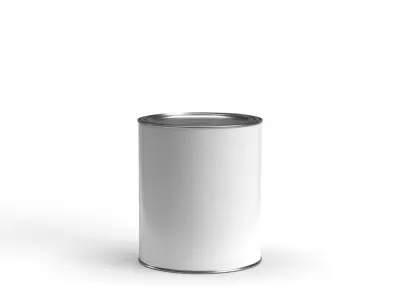 Gallon paint can with lid 3D model