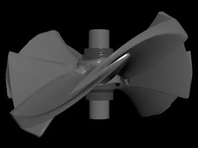 Z-Wavelet - Hollow Butterfly Prop - Concept Design 3D model
