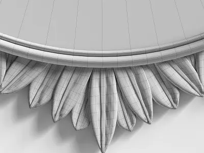 Anthropologie Demeter Round Mirror Low-poly 3D model