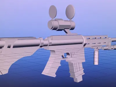 M416 - Rifle Low-poly 3D model