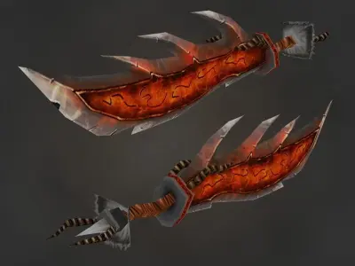 Fantasy Swords for Games Low-poly 3D model
