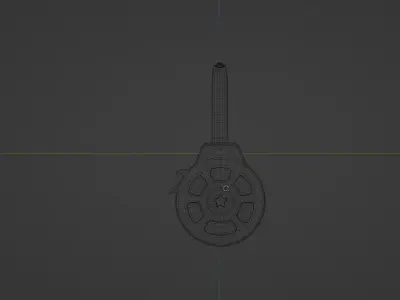 Pistol Drum Mag 3D model