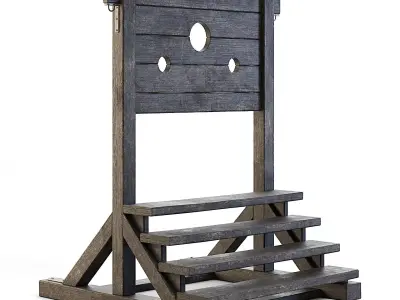Medieval Stocks 3D model
