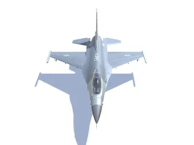 F-16 Fighting Falcon Jet Fighter Aircraft Low-poly 3D model