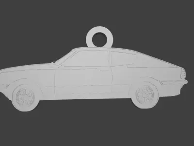Taunus TC3 GT Silhouette Keychain - 3D Printable Model 3D print model