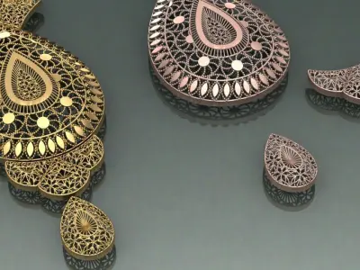 Arabic main part 5 piece 3D print model