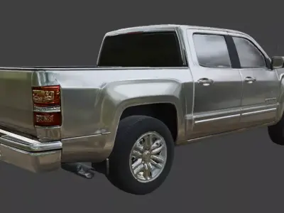 Pickup Truck 3D Model 3D model get