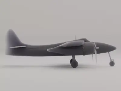 Grumman F7F Tigercat 3D print model