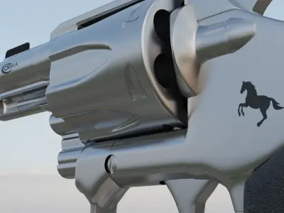 Colt Cobra Revolver 3D model