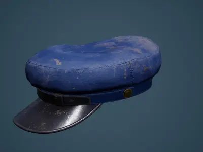 Hats Shawl Boot Low-poly 3D model