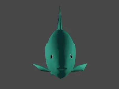 fish 3Dmodel Low-poly 3D model