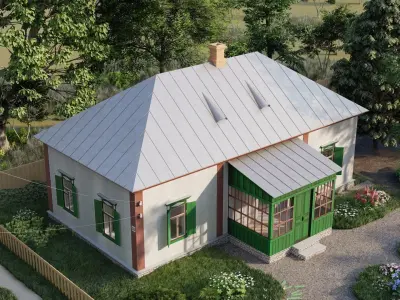 Ukrainian house hata 3D model
