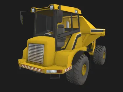 Truck Low-poly 3D model purchase