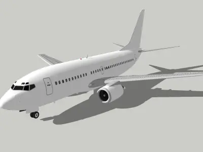 Boeing 737-300 Low-poly 3D model