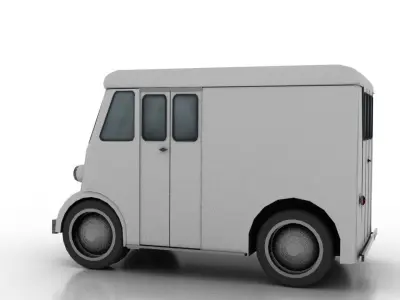 Marmon-Herrington Delivery-Van 1946 3D Model Pack