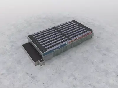 LOWS Hangar 3 Low-poly 3D model