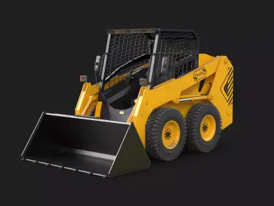 Modern Skid Steer Loader 3D model