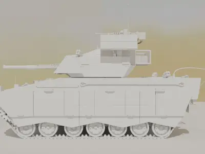 APC type 96 3D model 3D model