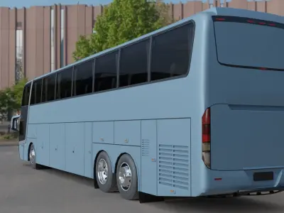 Busscar Jum Buss 400p Low-poly 3D model