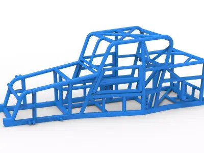 Frame of Dwarf car Version 2 Scale 1 to 25 3D print model