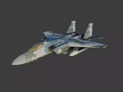 Low-Poly Jet Collection Low-poly 3D model