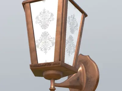 Vintage Lamp PBR model 3D 3D model