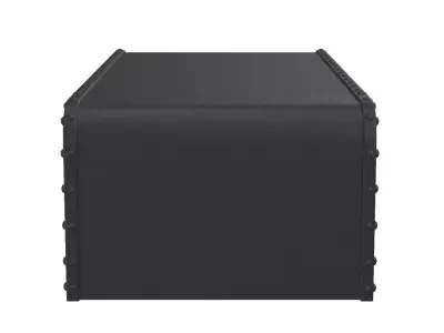 Gunmetal Industrial Coffee Table 3D model