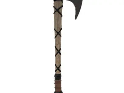 Viking Axe 3D model 8