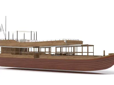 Tourist Boat 3D model