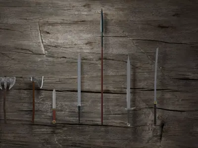 Melee Weapons Pack - Volume 1 Low-poly 3D model