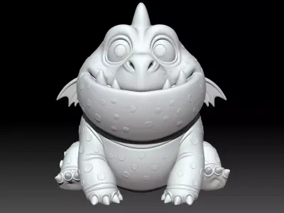 Meatlug Dragon Sitting 3D print model